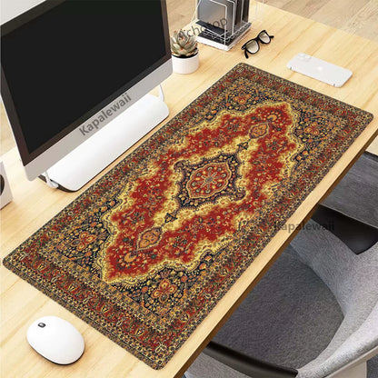 Retro Persian Carpet Mouse Pad for PC Gamer Rubber Keyboard Gaming Speed Mouse Mat Office Desk Mat